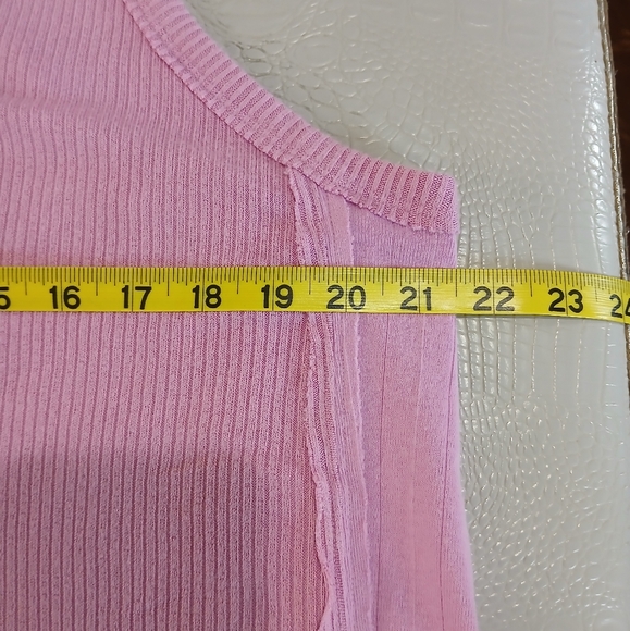 Free People We The Free sz S, L, XL Purple Lilac Racerback Ribbed Henley Tank - Picture 12 of 15